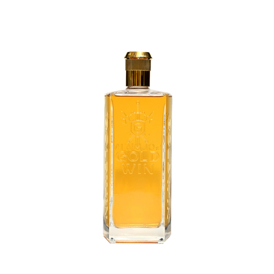 Botella de corcho de vidrio de cristal de 75 cl para licor de aceite de oliva a medida y licores de ginebra de 500 ml