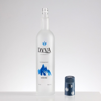 375 ml 500 ml 700 ml 750 ml de espuma de impresión congelada personalizada con brandy whisky licor botella de vodka con tapa
