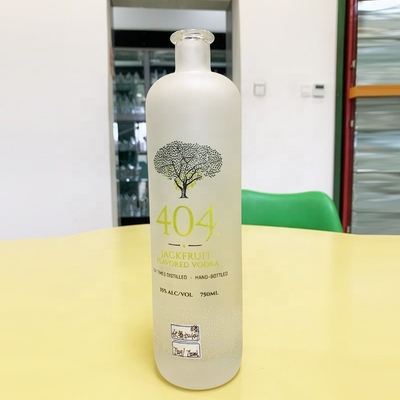 Super Flint Glass 1L Impresión Spray Diseño Botellas de vidrio para Ruisheng Vodka Spirit