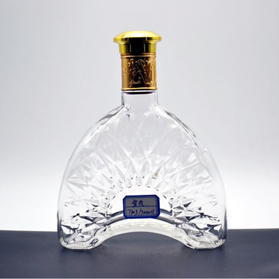 Botellas de vidrio vacías de 50cl 700ml de 1 litro para licor, ron, whisky, vodka, champán y brandy