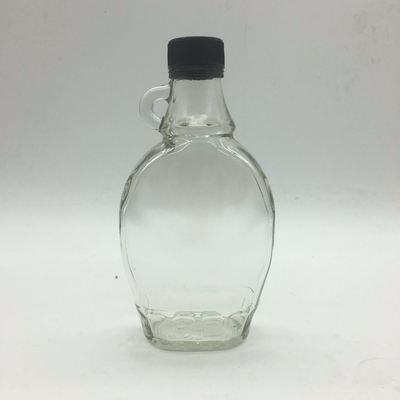 Botella de vidrio de brandy con mango 500 ml 750 ml vodka ron alcohol whisky cuello de vidrio