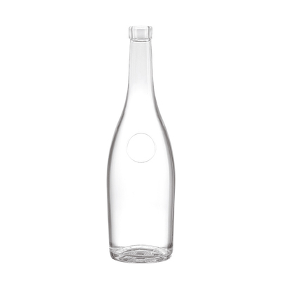 Botella de vino de vidrio de 750 ml para whisky, bourbon, ginebra, vodka y bebidas espirituosas