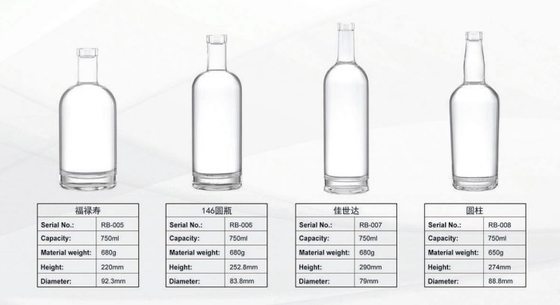 Bebida alcohólica fría transparente de 750 ml con botella de whisky de 1000 ml