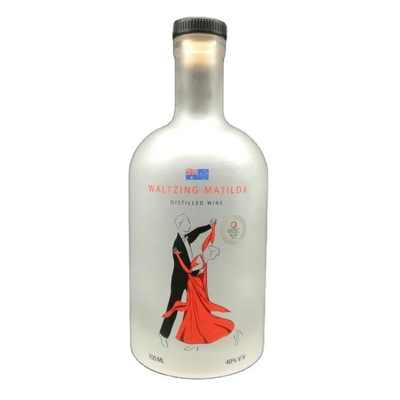 OEM Logotipo Decal En stock 1000ml 750ml 500ml Botellas de licor Botella de vidrio de vodka con tapa superior de corcho