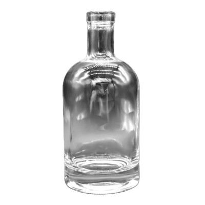 OEM Logotipo Decal En stock 1000ml 750ml 500ml Botellas de licor Botella de vidrio de vodka con tapa superior de corcho
