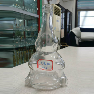 Super Flint Estampado caliente 500ml 700ml 750ml Liquor Botella de vidrio de brandy OEM
