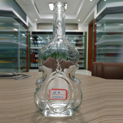 Super Flint Estampado caliente 500ml 700ml 750ml Liquor Botella de vidrio de brandy OEM