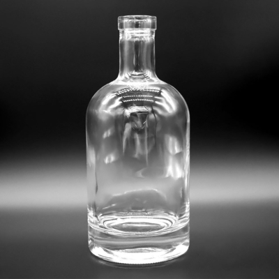 Botella de vidrio de 500 ml personalizada con cristal de alta calidad