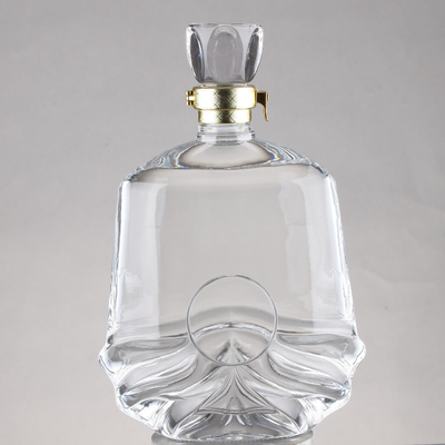 Fabricantes de botellas de vidrio de brandy Super Flint con tipo de sellado de corcho y plazo FOB