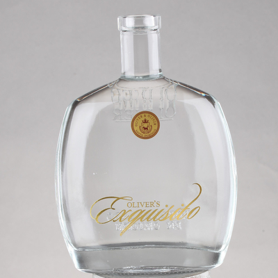 Fabricantes de botellas de vidrio de brandy Super Flint con tipo de sellado de corcho y plazo FOB