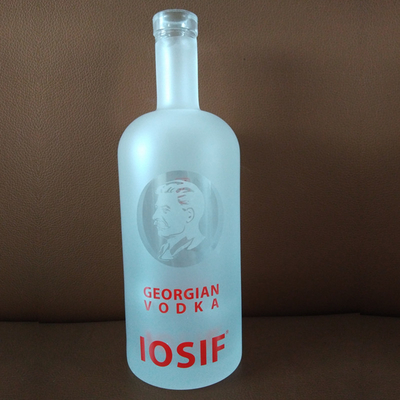 Vidrio de cristal personalizado Tequila helada vacía 700 ml Botella para licor Whiskey Vodka 750 ml