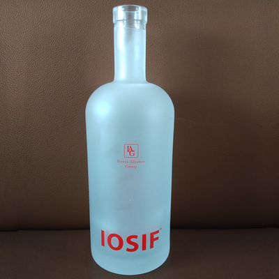 Vidrio de cristal personalizado Tequila helada vacía 700 ml Botella para licor Whiskey Vodka 750 ml