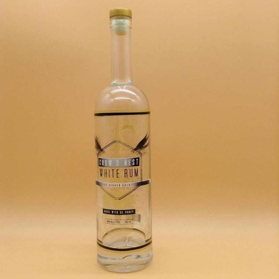 Impresión de pantalla de corcho congelado Botella de vodka de corcho 500ml 750ml 1L Botella de vidrio para vodka