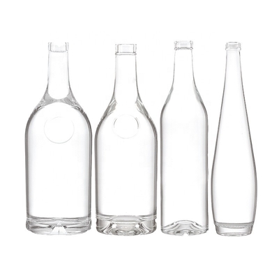Material de vidrio Super Flint 500 ml 750 ml Botella de ginebra para bebidas de agua y licores