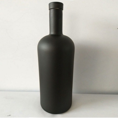 Botella de cristal blanco de vidrio XO/Brandy/Whiskey/Vodka con manipulación de la superficie de decal