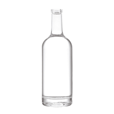 OEM / ODM Bienvenido Botellas de licor de vidrio de 750 ml con manipulación de superficie de decal / helado / pintura
