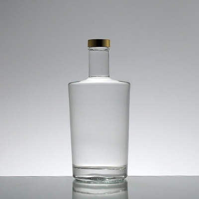 Botellas de vidrio de whisky de 750 ml de capacidad Vidrio con tapa Otros estampados en caliente de proceso profundo