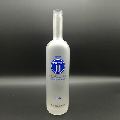 Botella de vidrio de corcho para la industria de bebidas en México Tequila Vodka y whisky