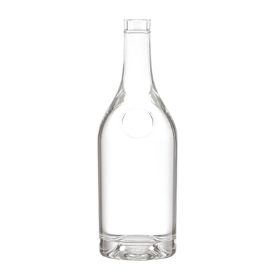 Botellas de vidrio vacías con tapa
