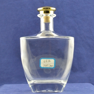 Botellas de ginebra de vidrio para bebidas alcohólicas/liquores botellas de vidrio vacías