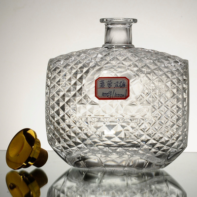 Botellas de ginebra de vidrio para bebidas alcohólicas/liquores botellas de vidrio vacías