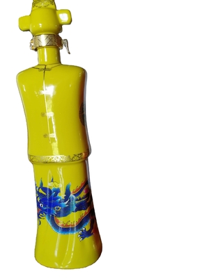 Jarrón de vidrio personalizado de 24 oz 26 oz en forma de cuerpo de hombre y mujer con manejo de superficie decal