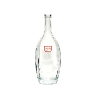 Vidrio de Super Flint de forma personalizada Botella de licor de brandy de 200 ml vacía 750 ml 500 ml