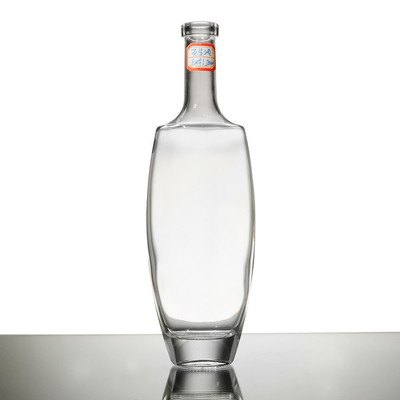 Botella de vidrio para bebidas de 500 ml con tapón de vidrio de material de súper piedra