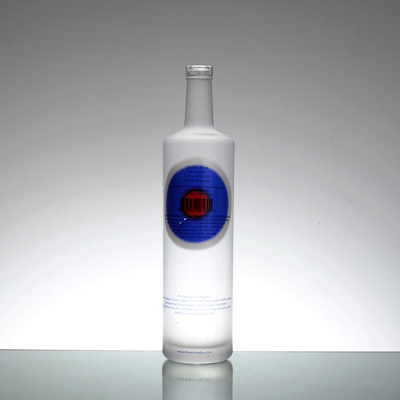 Super Flint Glass 375ml 500ml 700ml Botellas para Vodka Gin Whisky Rum Brandy Venta al por mayor