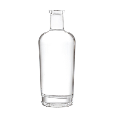 Estampado en caliente Botella de vidrio de 2 litros para la forma personalizada Zumo Bebidas espirituosas Alcohol Vodka Gin Vino azul