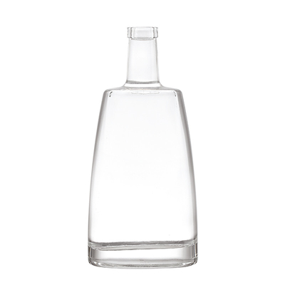 Estampado en caliente Botella de vidrio de 2 litros para la forma personalizada Zumo Bebidas espirituosas Alcohol Vodka Gin Vino azul