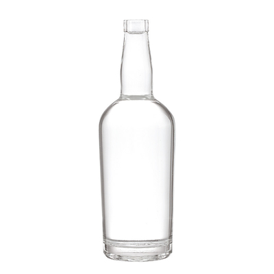 Estampado en caliente Botella de vidrio de 2 litros para la forma personalizada Zumo Bebidas espirituosas Alcohol Vodka Gin Vino azul