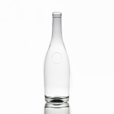 Material del cuello Vidrio 700 ml Botella de aceite de oliva vacía con certificación y base gruesa