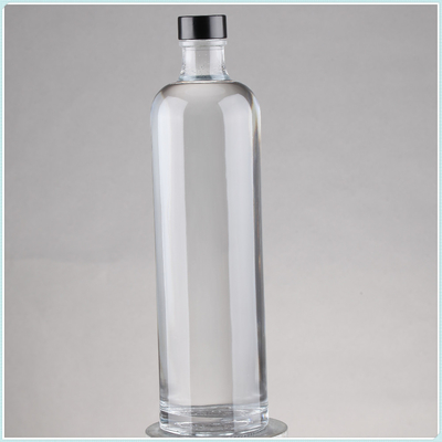 Botellas de licor de vidrio de sílex con corcho de 75cl de capacidad de 750ml