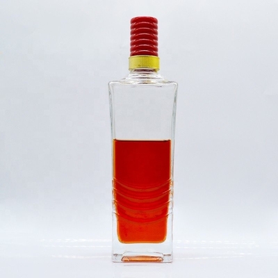 Botella de licor vacía personalizada 1L Botella de vidrio de vodka con diseño único Envío expreso