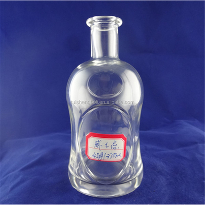 Botella de vidrio de sidra de manzana 100 ml 300 ml con manejo de superficie decal y tipo de sellado de corcho