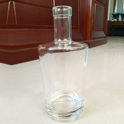 Impresión en pantalla Tipo de sellado de tapa de vidrio Botellas de vodka para licores de OEM