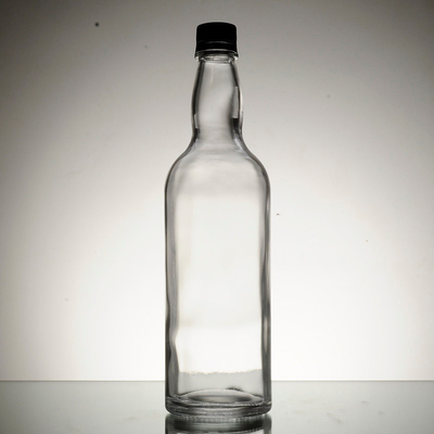 Botella de vidrio de aceite de oliva de punta de tornillo con manejo de la superficie decal y bienvenido OEM / ODM