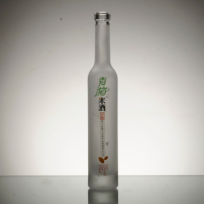Botella de vidrio de aceite de oliva de punta de tornillo con manejo de la superficie decal y bienvenido OEM / ODM