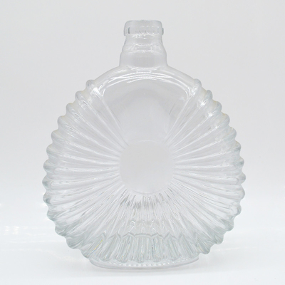 Material de vidrio de piedra súper vacío Botella de vodka de 750 ml para bebidas espirituosas