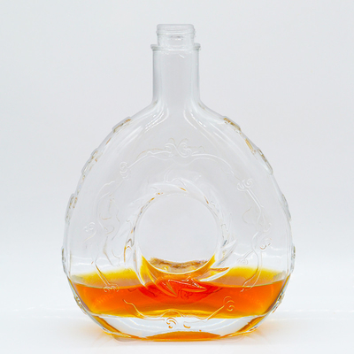 Material de vidrio de piedra súper vacío Botella de vodka de 750 ml para bebidas espirituosas