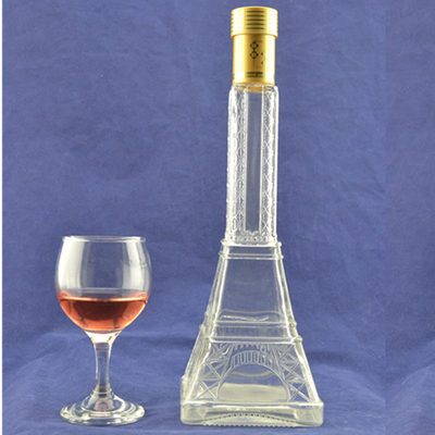Botella de vidrio de 750 ml/500 ml personalizada para bebidas alcohólicas Embalaje Tipo de sellado de tapa giratoria