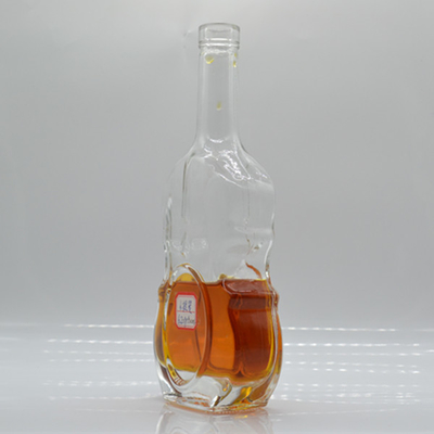 Botella de vidrio de 750 ml/500 ml personalizada para bebidas alcohólicas Embalaje Tipo de sellado de tapa giratoria
