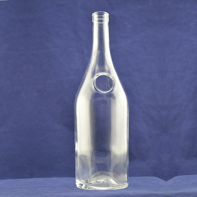 Botella de vidrio de alcohol con tapones de corcho de 1 litro de capacidad