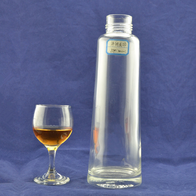 Botella de vidrio de alcohol con tapones de corcho de 1 litro de capacidad