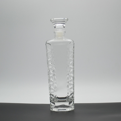 Bebidas industriales botellas de vidrio de diseño personalizado botellas de licor de vidrio para vodka