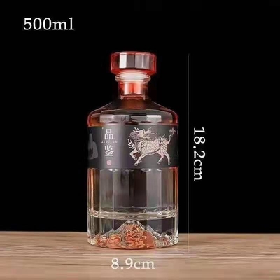 Botellas de vidrio Remy Martin de 100 ml en el CNF para vodka whisky brandy en 250 ml 500 ml 700 ml