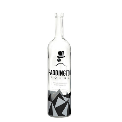 Botella de vidrio de vodka de 700 ml de corcho para bebidas