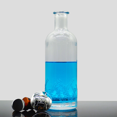 Botellas de vidrio personalizadas de Super Flint 375ml 750ml 1000ml para salsa de licor de brandy