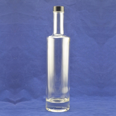 Botella de vidrio de vodka de 750 ml para la industria de bebidas